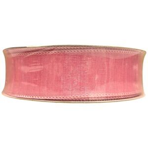 Member's Mark Wired Edge Premium Spring Ribbon, 1.5"W x 50yds - Pink
